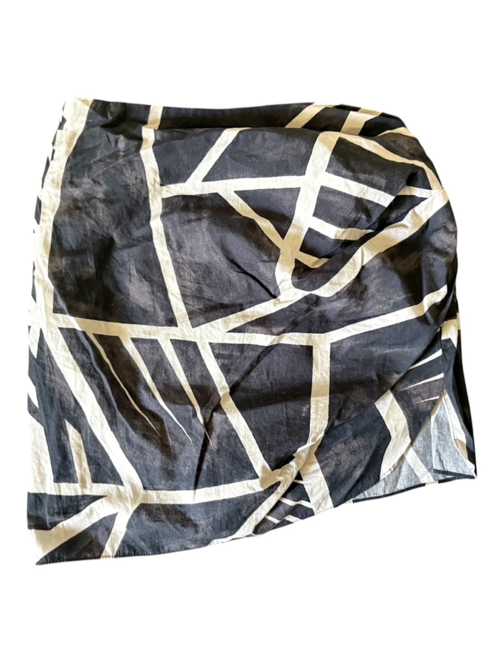 Zara Black and White Mini Skirt